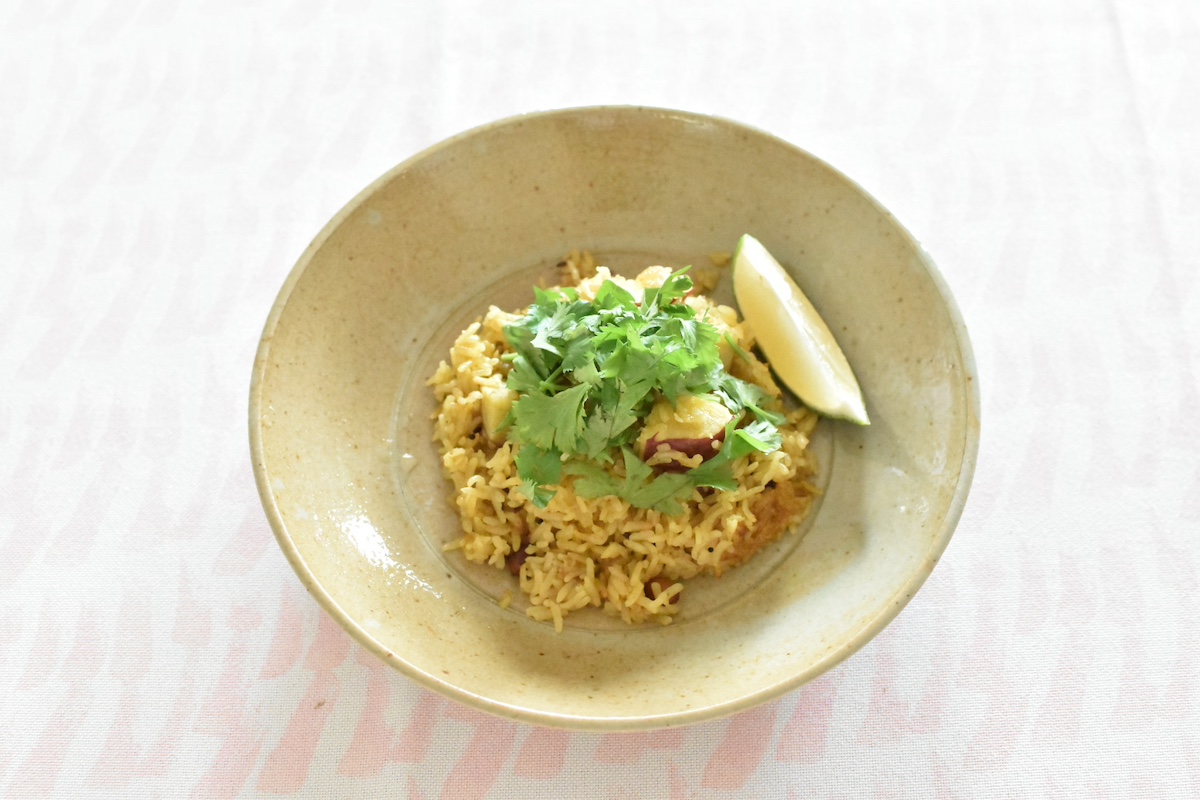 さつまいものビリヤニ風